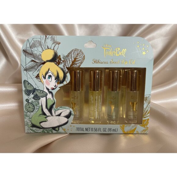 Rachel Zoe Olive Green Quilted Travel Set + Disney Tinker Bell Lip Oil Bundle - Picture 8 of 9